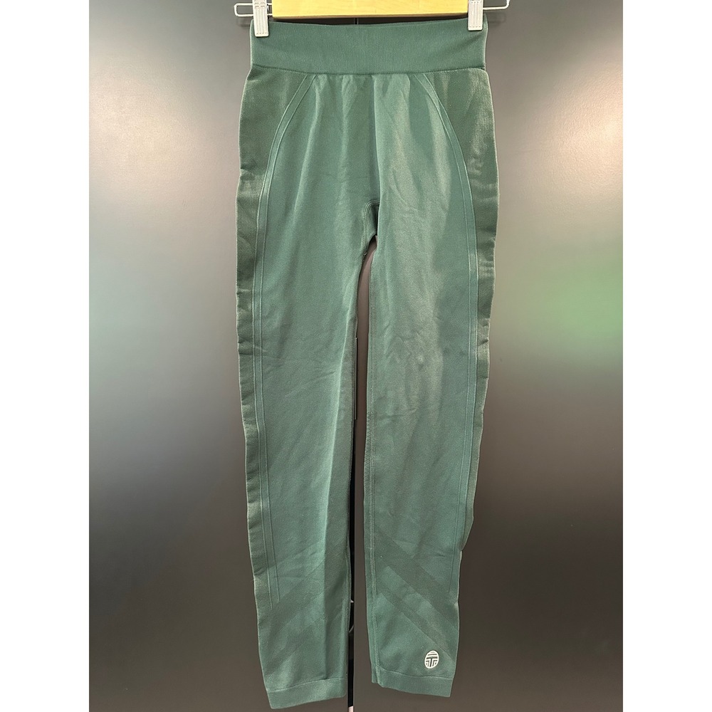 Tory Sport Womens Seamless High Rise Leggings Forest Green Athletic Pants Small